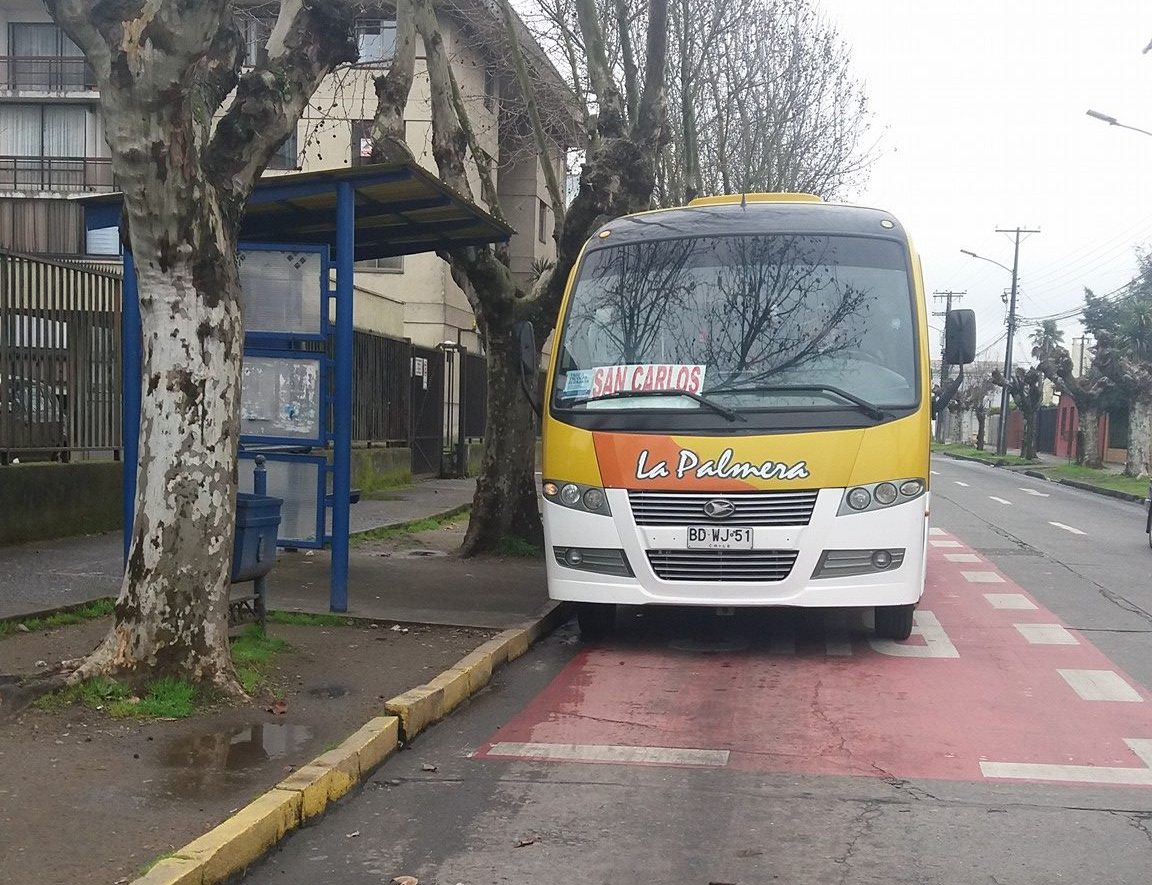 Buses La Palmera suspende recorridos San Carlos-Chillán