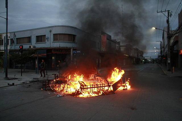 Primera vez en la historia que hubo vandalismo en manifestaciones en Ñuble