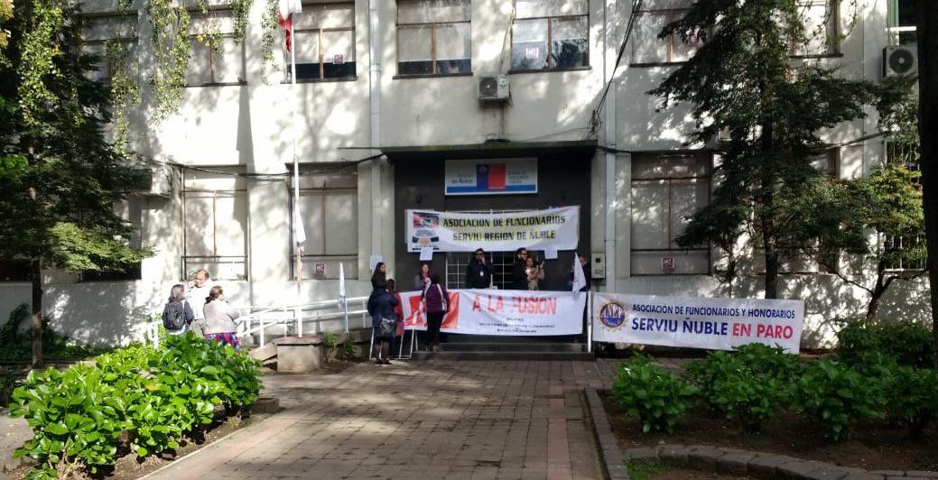 Trabajadores del Serviu Ñuble inician paro de 48 horas