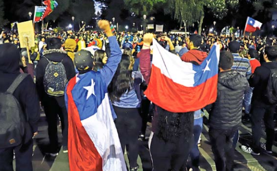 Nueva manifestación antecedió a paro de servicios públicos