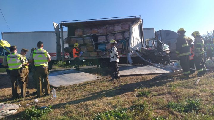 Colisión de alta energía se registra en Autopista del Itata