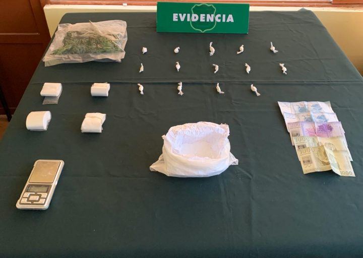 Madre e hijo detenidos por cultivo y venta de droga en Coihueco