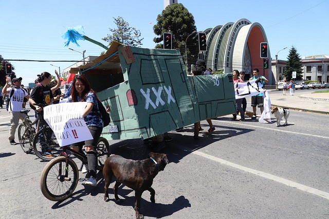 Las nuevas formas de protestar en Chillán