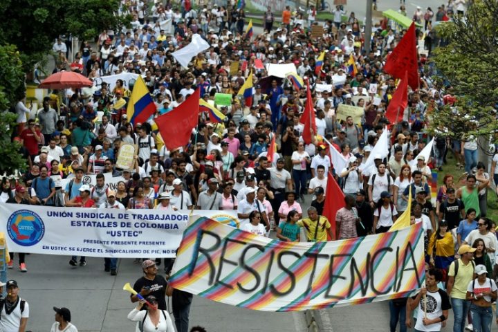 Colombia cumple séptimo día de protestas