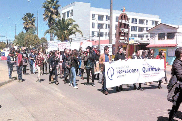 En comunas marchan por el agro, el medio ambiente, salud y el agua