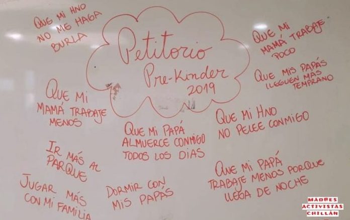 Los niños chillanejos y sus demandas: “Que mis papás lleguen más temprano”