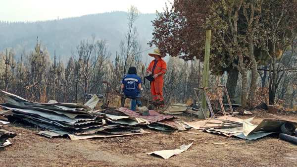 348 viviendas destruidas en Ñuble: 142 de ellas están en Quillón