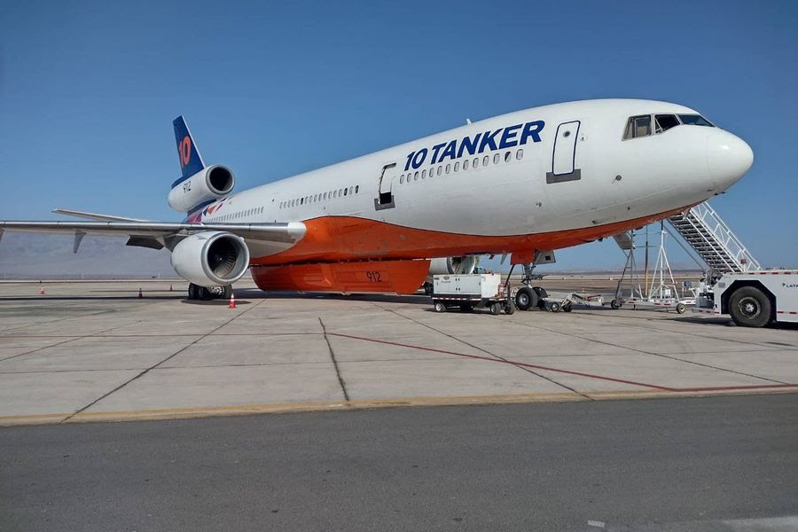 Exitosa jornada realizó este viernes el Ten Tanker en el combate de incendios