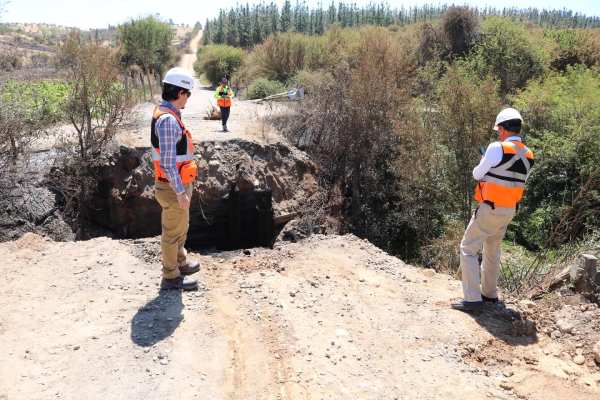 Inician reparación de tres puentes destruidos por incendios en Ñuble