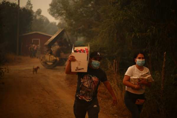 Nueva orden de evacuar Ninhue por incendios forestales