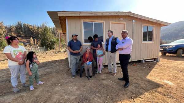 Itata: 74 viviendas transitorias han llegado para damnificados por incendios