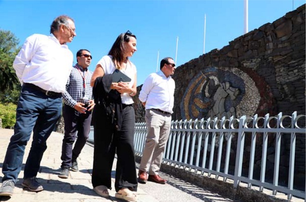Comprometen inicio de estudio que financiará recuperación del mural de piedra