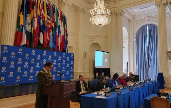 Jefa de Zona de Carabineros Ñuble representó a la institución ante la OEA