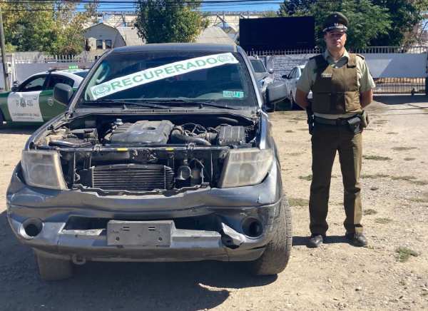 Recuperan camioneta robada con violencia en Chillán