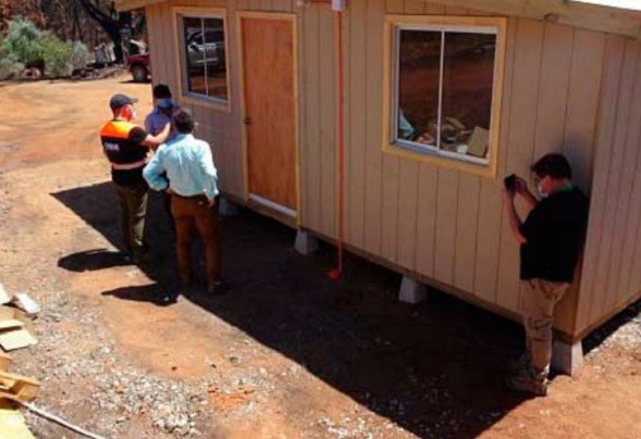 El 30% de las viviendas de emergencia en Ñuble ya están construidas