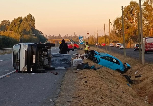 Una persona fallecida deja accidente de tránsito ruta Talca-Chillán