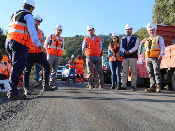 Ninhue: 38% de avance presenta asfaltado de la ruta Cuna de Prat