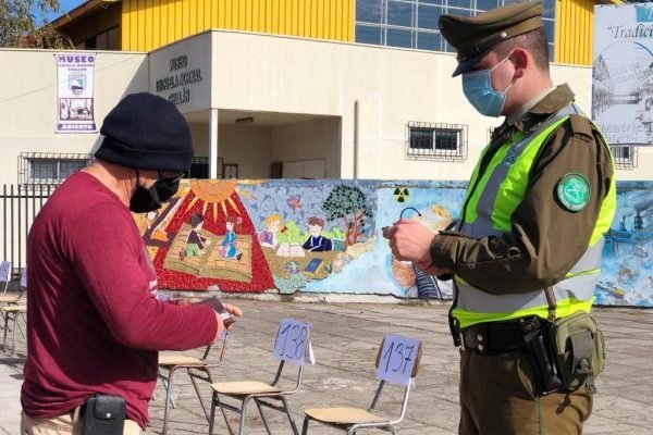 Carabineros habilitó puntos adicionales para recibir excusas en elecciones en Chillán
