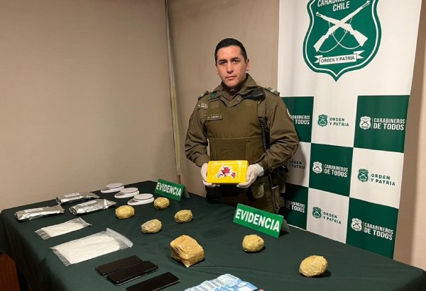 En Yungay detienen a pareja que recibió encomienda con drogas