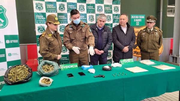 Desbaratan banda que operaba en Coihueco con más de 13 mil dosis de droga