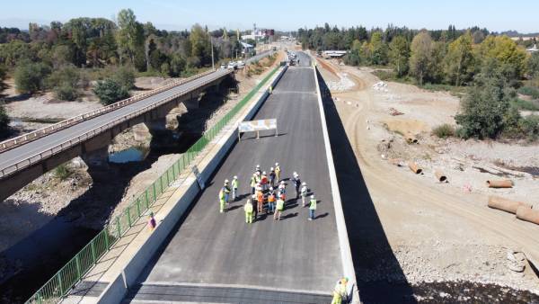 Obras de reposición de ruta Chillán-Yungay presentan 85% de avance
