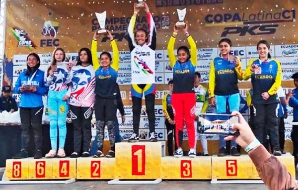 Bicicrosista chillaneja fue cuarta en el Panamericano de Ecuador