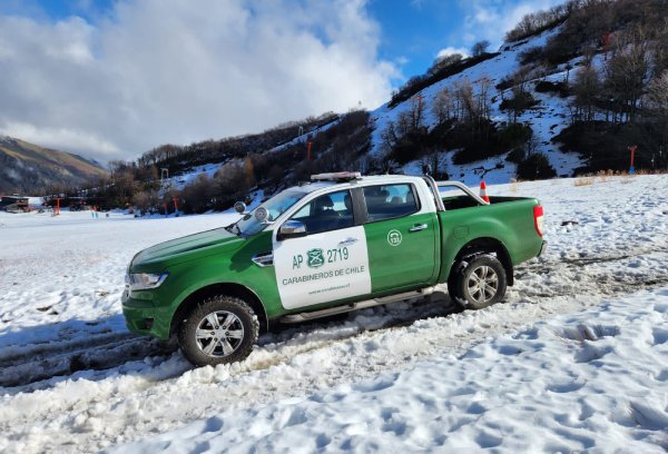 Carabineros inicia control del acceso vehicular hacia las Termas de Chillán