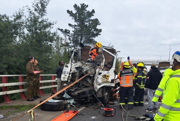 Grave accidente genera corte parcial de Ruta 5 Sur