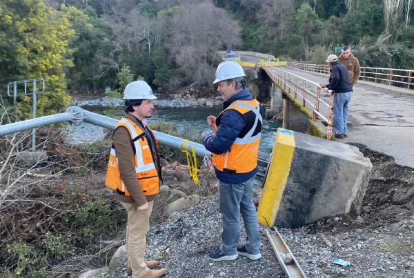 Instalarán puente mecano tras colapso del puente Zapallar por inundaciones