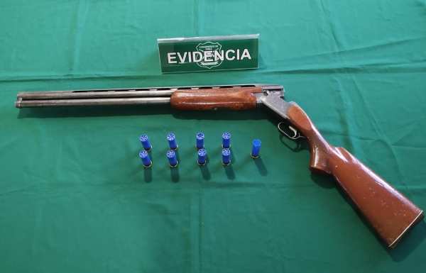 Detenido por mantener escopeta ilegal y herir a familiar en San Carlos