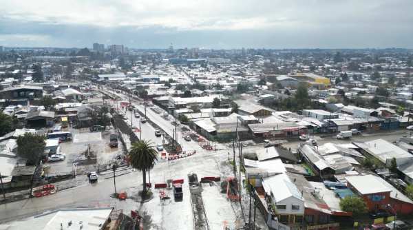 Más de 60% de avance presentan obras de avenida Huambalí en Chillán
