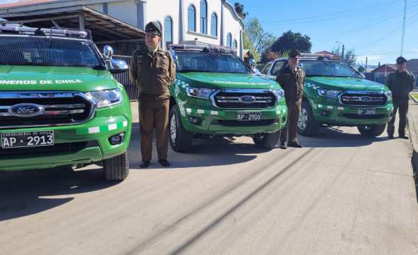 Ocho camionetas fueron destinadas a cuarteles de Carabineros