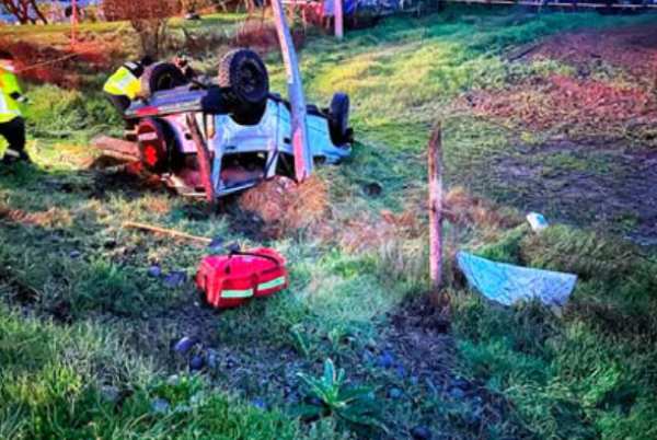Formalizan a conductor tras fatal volcamiento