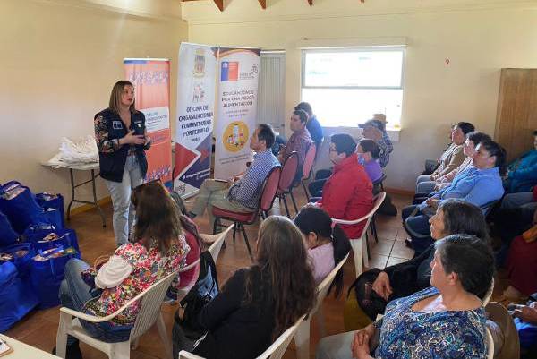 Vecinos de Portezuelo participaron en talleres de alimentación saludable
