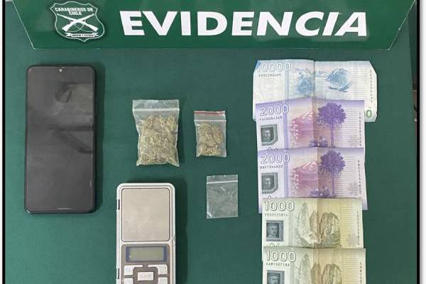 Detienen a joven que vendía marihuana a estudiantes en Chillán