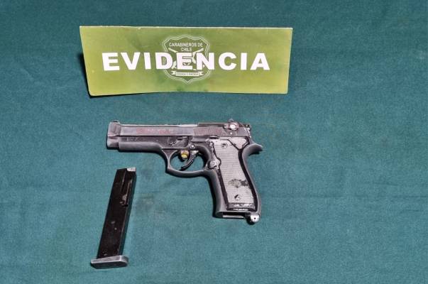 Detienen a menor por porte de arma de fuego en Coihueco