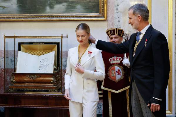 La princesa Leonor juró como heredera oficial del trono de España
