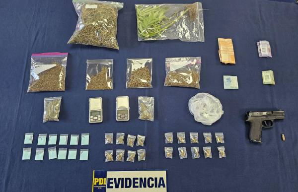 Seis detenidos deja operativo antidrogas en Quillón