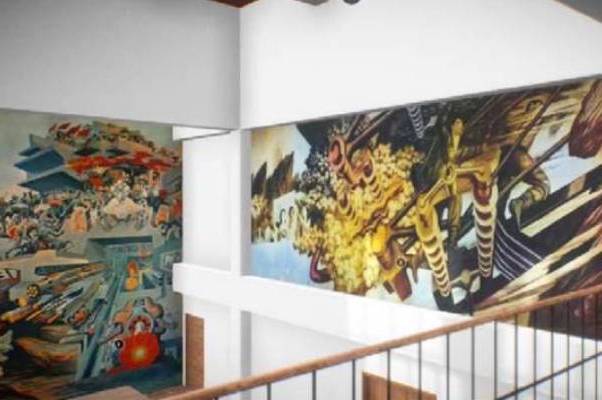 Municipio estudia retirar losa de hormigón que partió en dos el Mural “Principio y Fin” de Julio Escámez