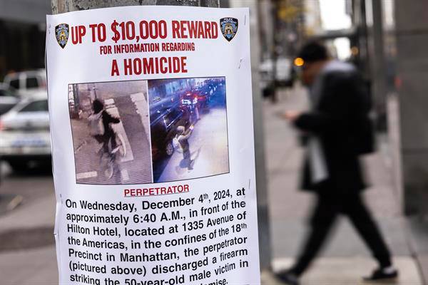 Crimen de CEO impacta a Nueva York