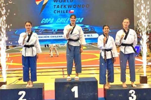 Taekwondistas de Chillán se coronaron campeonas nacionales de TKD Poomsae