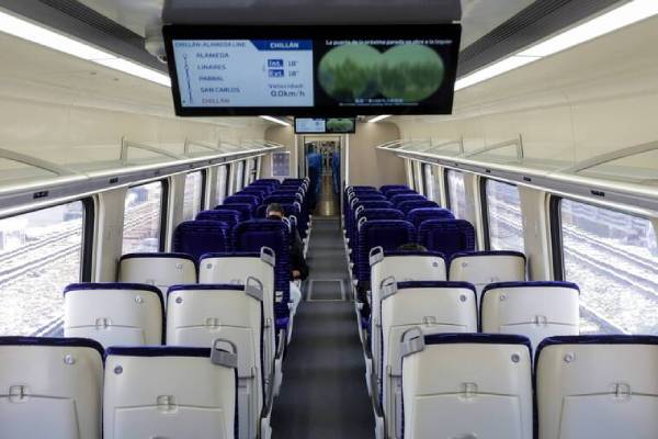 Alameda-Chillán cuenta con los trenes más modernos de Sudamérica