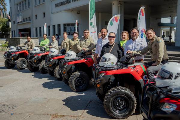 Conaf recibe seis cuatrimotos para reforzar vigilancia en áreas protegidas