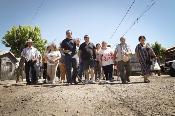Avanza pavimentación de población Rucapequén en Chillán Viejo